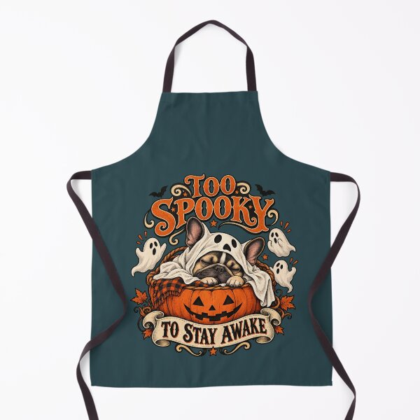 Item preview, Too Spooky to Stay Awake – Sleeping French Bulldog Halloween designed and sold by PiANNE.