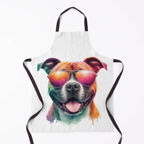 Item preview, Cool Happy Staffy in Shades designed and sold by MaedK.