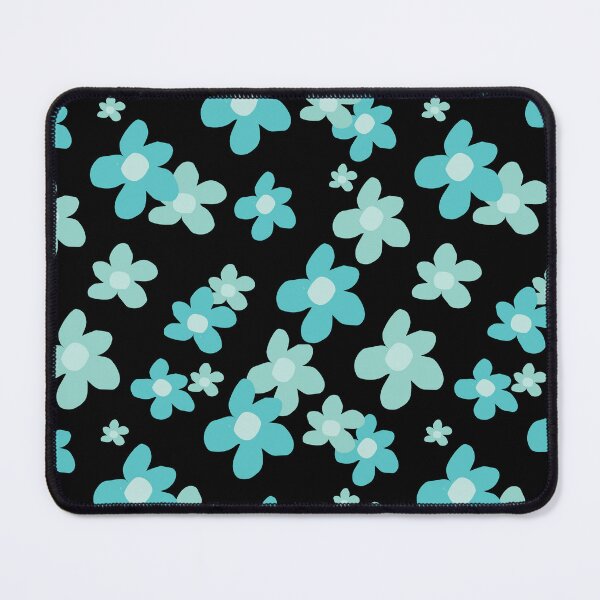 Item preview, Blue Posies on a black background! designed and sold by Nana Dancer Designs.