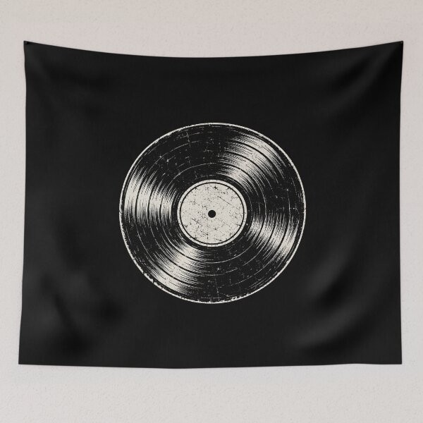 Aperçu de l'œuvre Disque vinyle vintage, esthétique Dark Academia créée et vendue par DemureArtsy.