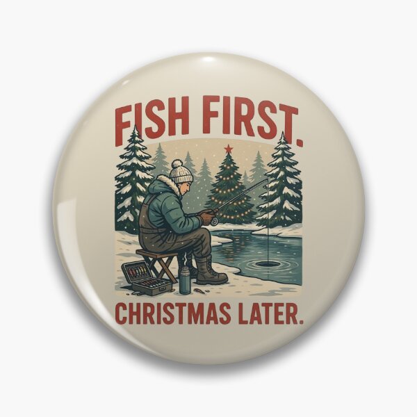Item preview, Funny Fishing Christmas Gift for Anglers designed and sold by WikaKowalczyk.