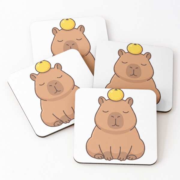 Item preview, Calm Capybara with a Yuzu designed and sold by Rariks.