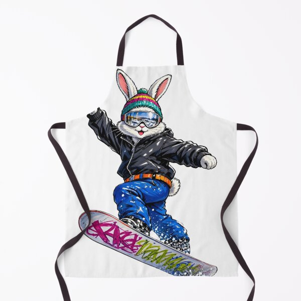 Item preview, Snowboarding Bunny Vector Art - Mountain Goggles and Winter Gear  designed and sold by GeorgyCrafts.