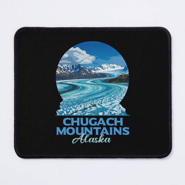 Item preview, Chugach Mountains Alaska Glacier Vintage Art designed and sold by LinaValearte.