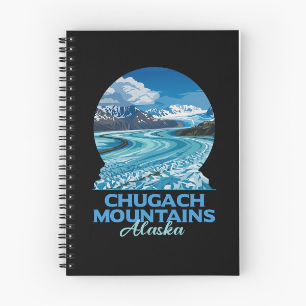 Item preview, Chugach Mountains Alaska Glacier Vintage Art designed and sold by LinaValearte.