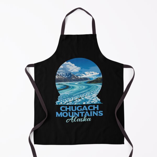 Item preview, Chugach Mountains Alaska Glacier Vintage Art designed and sold by LinaValearte.