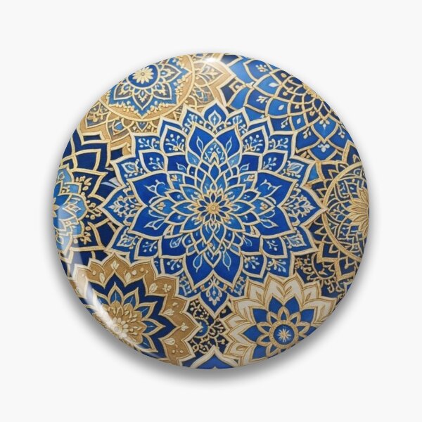 Item preview, ​Sapphire Gold Mandalas designed and sold by KingsArtworx 2.