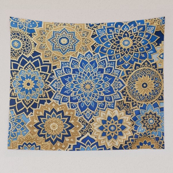 Item preview, ​Sapphire Gold Mandalas designed and sold by KingsArtworx 2.