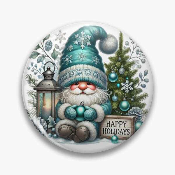 Item preview, The Brilliant Blue Christmas Gnome designed and sold by chicdeboutique.