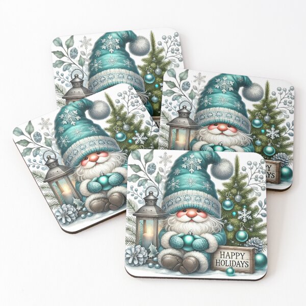 Item preview, The Brilliant Blue Christmas Gnome designed and sold by chicdeboutique.
