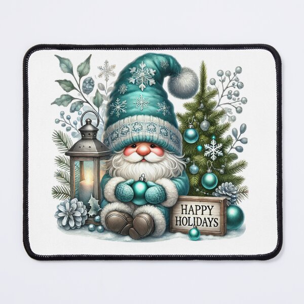 Item preview, The Brilliant Blue Christmas Gnome designed and sold by chicdeboutique.
