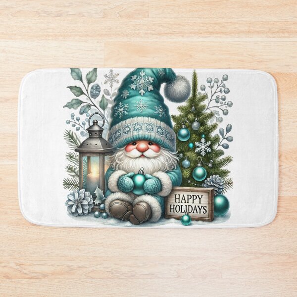 Item preview, The Brilliant Blue Christmas Gnome designed and sold by chicdeboutique.