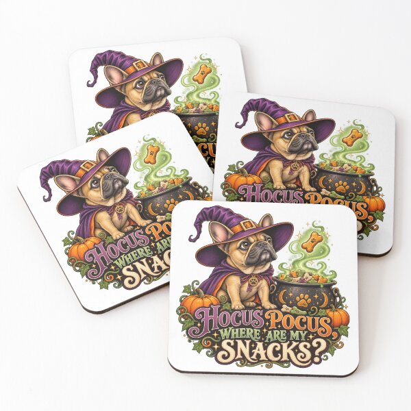 Item preview, Hocus Pocus, Where Are My Snacks? – French Bulldog Witch designed and sold by PiANNE.