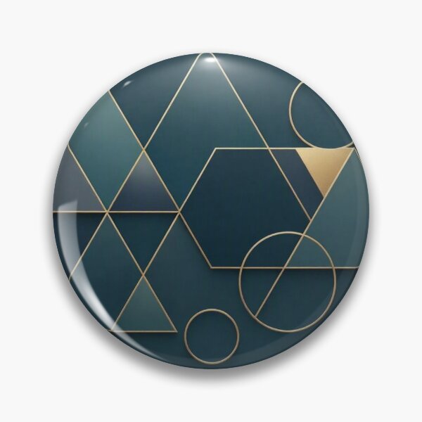 Item preview, ​Golden Geometric Depths designed and sold by KingsArtworx 2.