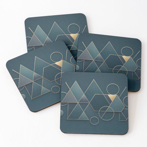 Item preview, ​Golden Geometric Depths designed and sold by KingsArtworx 2.