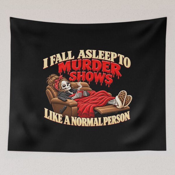 Item preview, I Fall Asleep to Murder Shows Like a Normal Person Funny True Crime Lover Humor designed and sold by 76Valeria.