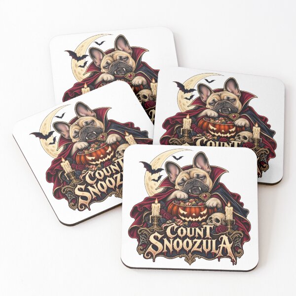 Item preview, Count Snoozula – Sleepy French Bulldog Vampire Halloween designed and sold by PiANNE.