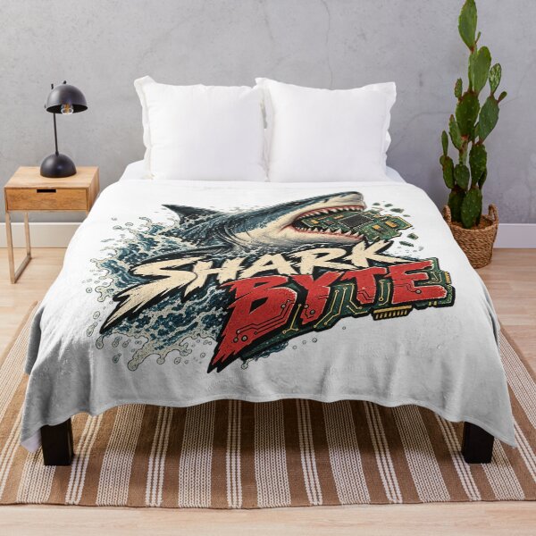 Item preview, Cyber Shark Tech T-shirt – Byte Attack designed and sold by QATRIZZ0.