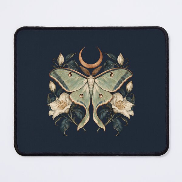 Item preview, Luna Moth Crescent Moon Botanical designed and sold by -DEEWOLF-.