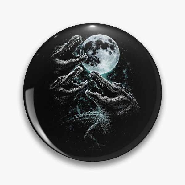 Item preview, Moonlit Crocodile Heads Horror Scene designed and sold by SassCity.