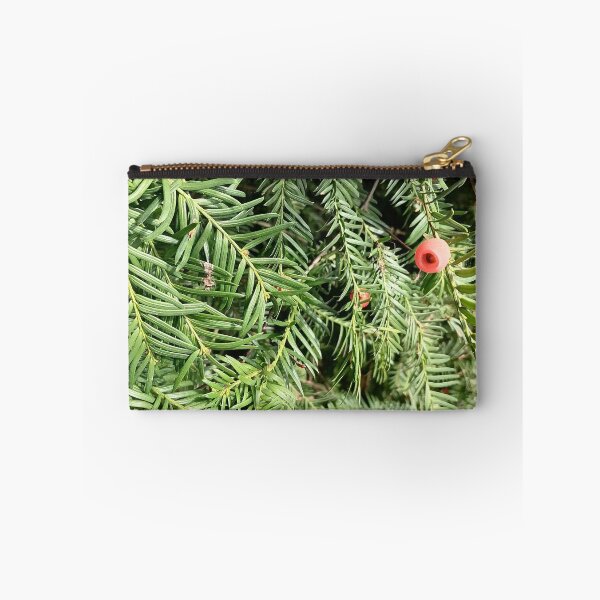 Item preview, Red Yew Berry Green Evergreen Foliage designed and sold by PhuongVoArt.