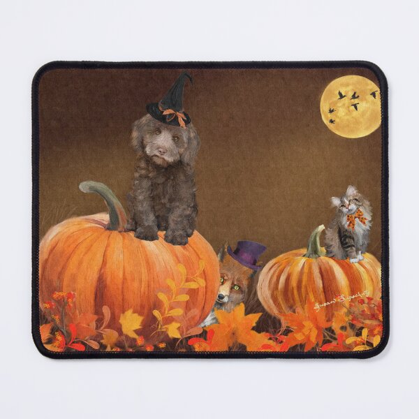 Item preview, MOONLIT PUMPKIN PERCH susan lipschutz designed and sold by shaynart.