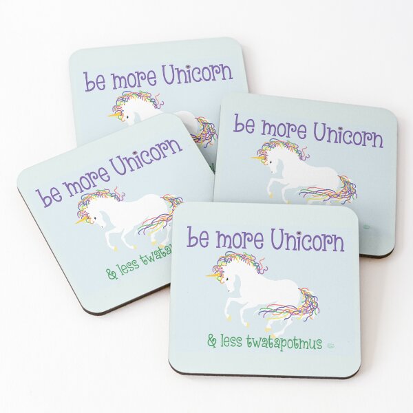 Item preview, Be More Unicorn & Less Twatapotmus designed and sold by StudioTanoshiiNeko.