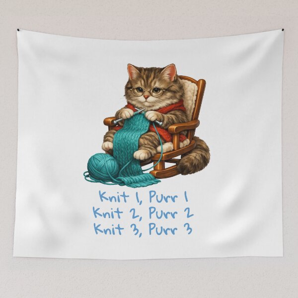 Item preview, Kitty Knits in Kitty Manner designed and sold by susiecc.