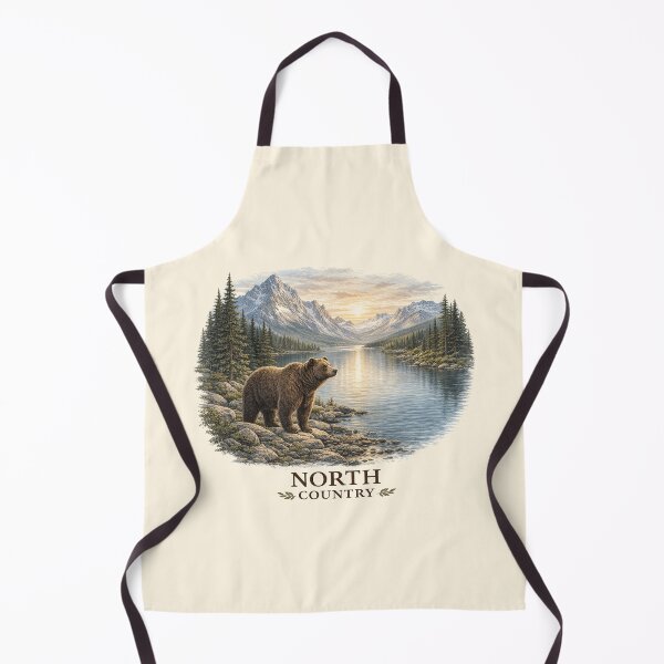 Item preview, Grizzly Bear Mountain Lake Sunset designed and sold by SassCity.
