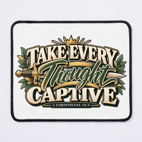 Item preview, Take Every Thought Captive | 2 Corinthians 10:5 Christian Design designed and sold by ThinkOnThis.