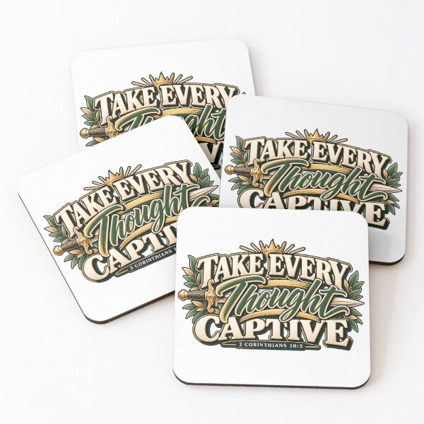 Item preview, Take Every Thought Captive | 2 Corinthians 10:5 Christian Design designed and sold by ThinkOnThis.