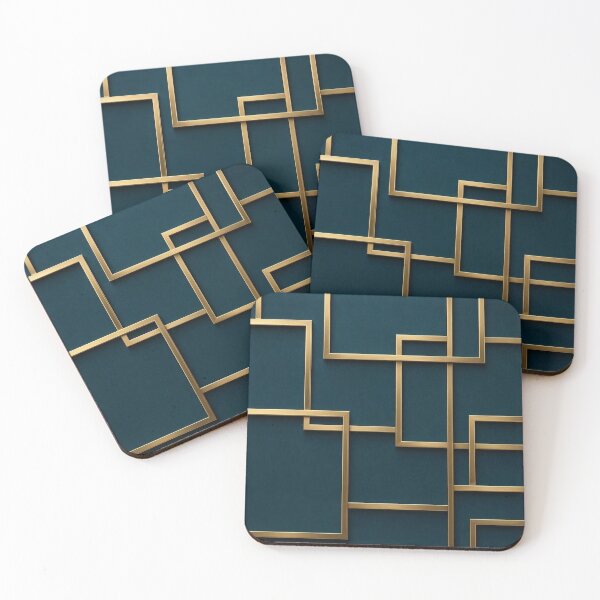 Item preview, ​Golden Rectilinear Grid designed and sold by KingsArtworx 2.