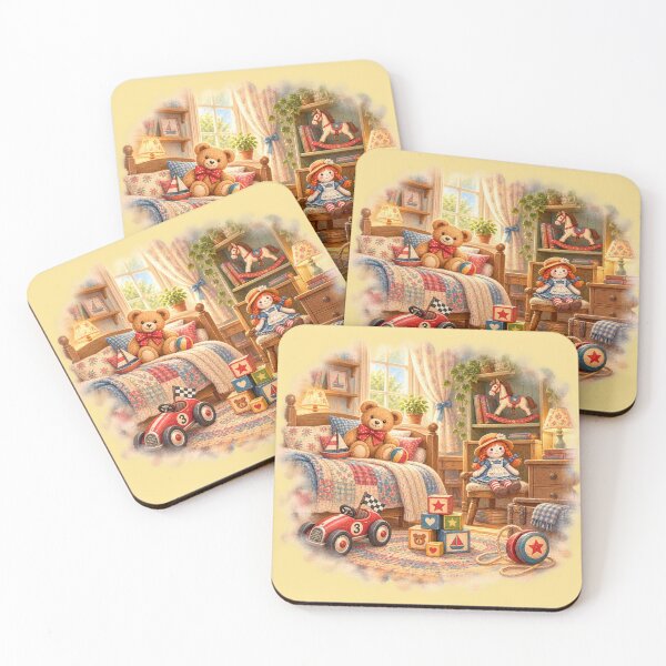 Item preview, Whimsical Vintage Children’s Room – Yellow designed and sold by JessouArt.