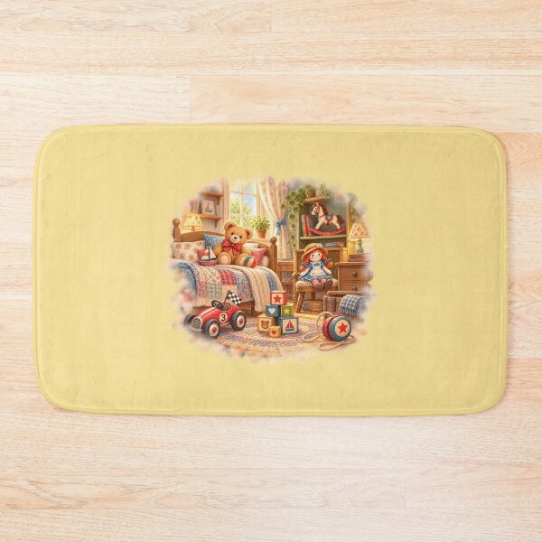 Item preview, Whimsical Vintage Children’s Room – Yellow designed and sold by JessouArt.