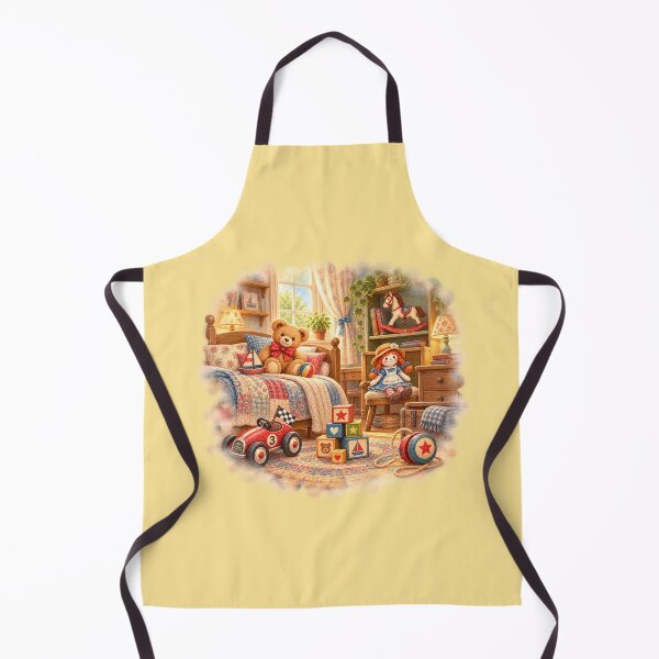 Item preview, Whimsical Vintage Children’s Room – Yellow designed and sold by JessouArt.