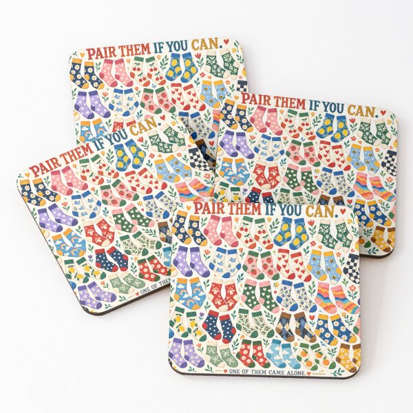 Item preview, Pair Them If You Can – Missing Sock Puzzle Game designed and sold by astersgraphics.