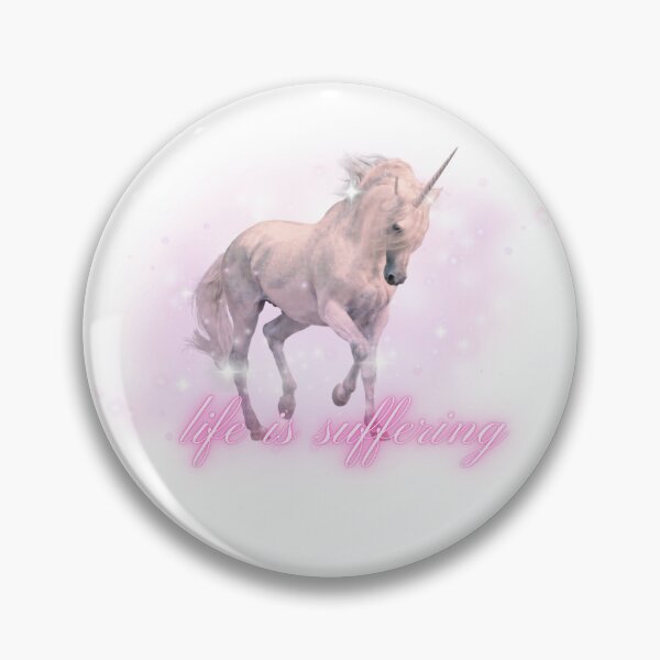 Item preview, life is suffering unicorn designed and sold by anatomyofa.