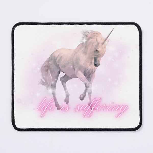 Item preview, life is suffering unicorn designed and sold by anatomyofa.
