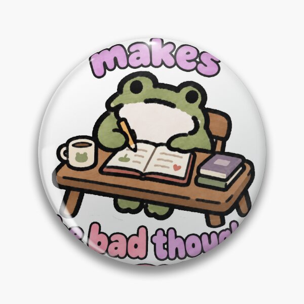 Item preview, Journaling Frog Silly Sticker Mental Health designed and sold by chookiebookie.
