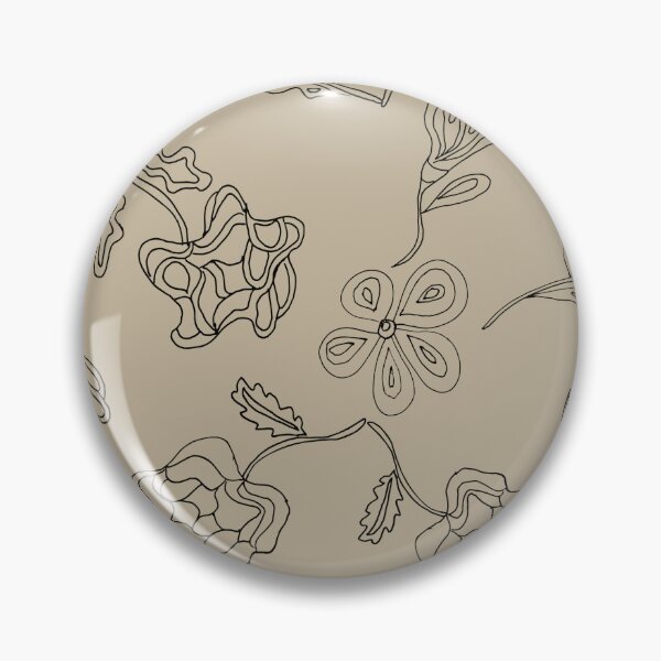 Aperçu de l'œuvre Motif de fleur folle à lignes noires créée et vendue par Nana Dancer Designs.