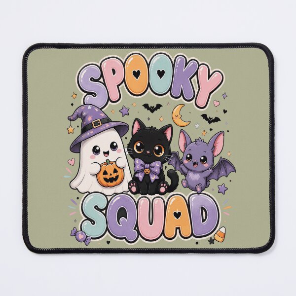 Item preview, Kawaii Spooky Squad Halloween Cats and Ghosts designed and sold by joyorashop.
