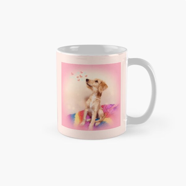 Item preview, Groovy Rainbow Scruffy Terrier Pink Art designed and sold by RescueHeart10.