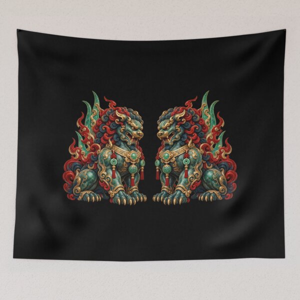 Item preview, Chinese guardian lions, protective gate designed and sold by lAnJefurtifeu.