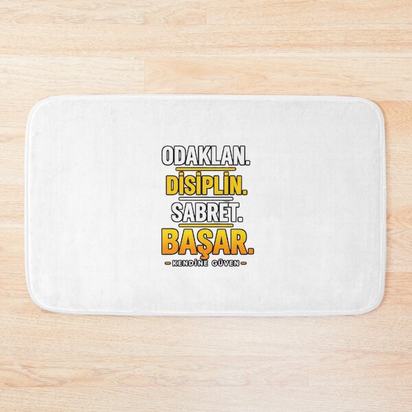 Item preview, Odaklan Disiplin Sabret Başar – Motivational Quote designed and sold by Joyfulfabric.