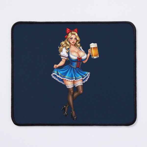Item preview, Sexy blonde Oktoberfest Pinup Dirndl Girl designed and sold by HolaJosephina.