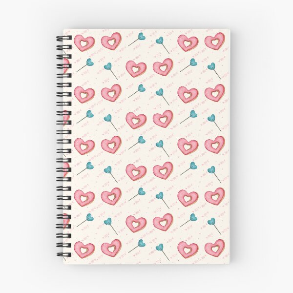 Item preview, Sweet Heart Donuts and Lollipops Pattern designed and sold by DigiBlossom.