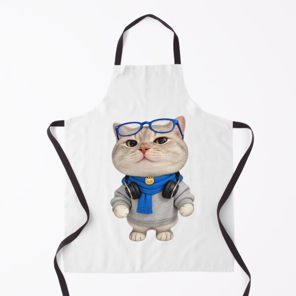 Item preview, Cat 19 | Headphone and Glasses Cat  designed and sold by Alyssa Kindick.
