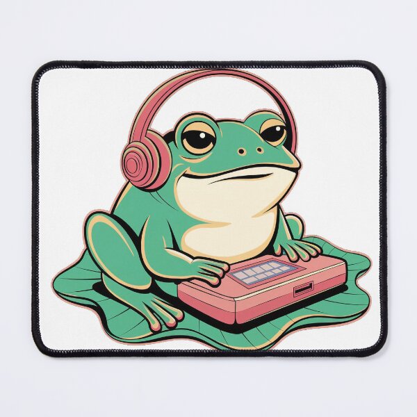 Item preview, Retro Gamer Frog Playing Vintage Video Games 70s designed and sold by Thompika.