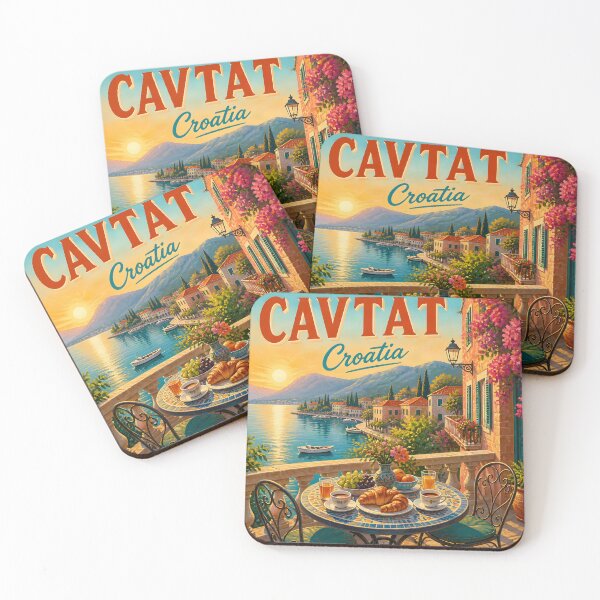Item preview, Cavtat Croatia - Scenic Style Travel Poster designed and sold by LSVart.