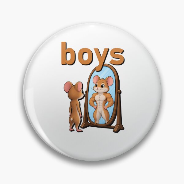 Item preview, Funny Muscular Mouse Mirror – Boys Gym Humor & Fitness Motivation designed and sold by RoyalArt21.